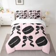 thumbnail image 2 of Feelyou Volleyball Bedding Comforter Set 7 Pieces, Princess Pink Bowknot Full Bedding Set, 2 of 8