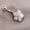 6mm, variant on 925 Sterling Silver Flower Crystal Belly Bar Button Navel Ring Piercing A4222-8mm