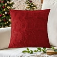 thumbnail image 4 of Christmas Pillow Covers 45x45cm Reindeer Snowflake Tree Pattern Decorative Pillow Cases for Sofa Chair Living Room Holiday Decor, 4 of 5