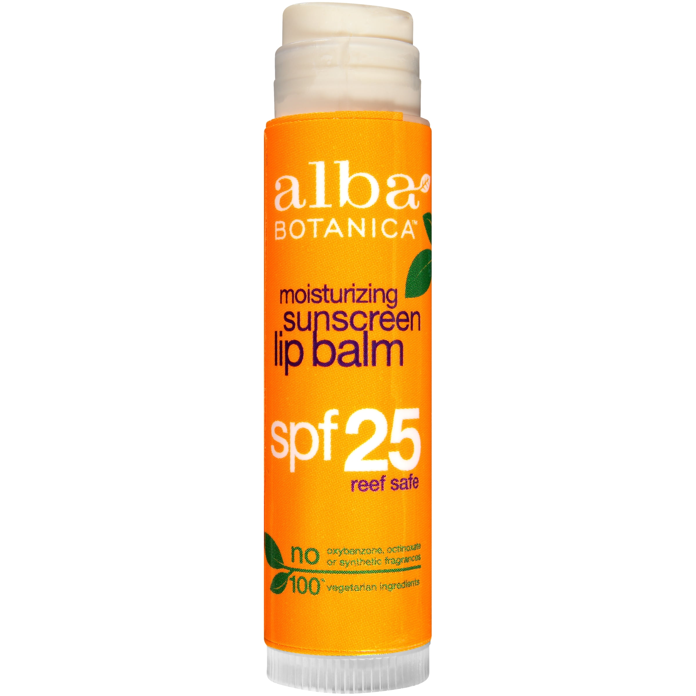 Alba Botanica Moisturizing Sunscreen Lip Balm SPF 25, 0.15 oz. Stick