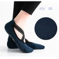 thumbnail image 2 of Pilates Socks for Women Non Slip Grip, Yoga Socks with Grippers for Barre, Hospital, Ballet, Dance, Barefoot Workout, Green, 2 of 5