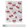 thumbnail image 2 of RKSupls Christmas Throw Blanket,Soft Warm Fannel Cherries Blankets Gift for Home Bed Sofa Couch Decor,60x80 in, 2 of 9
