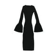 thumbnail image 2 of bar III Robe Chandail Midi pour Femmes, Noir, TTG, 2 of 2