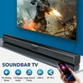 thumbnail image 4 of VTIN Sound Bar for TV,  Bluetooth Soundbar Speakers Surround Sound Home Theater System, Bluetooth/AUX/USB/TF Card Coaxial Connection for TV PC Gaming Projectors, 32 Inch, 4 of 12
