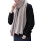 thumbnail image 5 of Jumpingount Bufandas femeninas Cachemira-como Mulitcolor 200 * 30 cm Invierno Cálido Mantón Envuelve Sólido Pañuelo de moda Regalo de Caqui 2piezas, 5 of 6