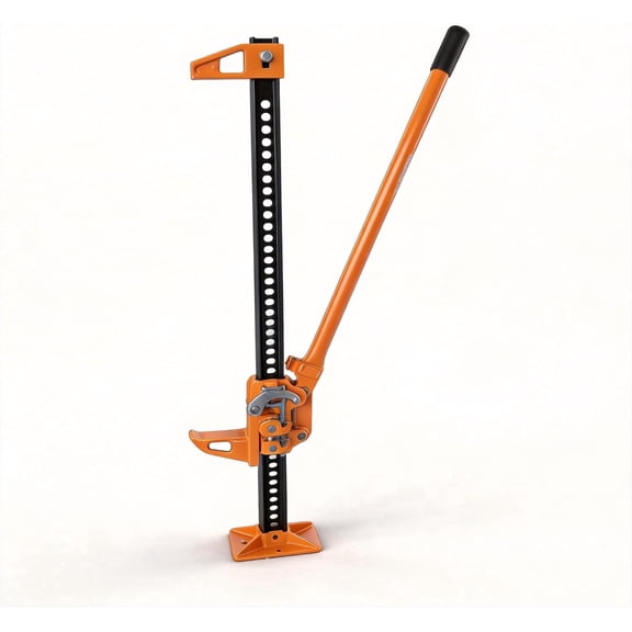 48 Inch Farm Jack, 7000 Lbs Capacity Heavy Duty Cast Iron Utility Jack, Multi-Purpose Ratcheting High Lift Jack for Off-Road, Tractor, Truck, SUV, Pulling, Winching & Hoisting