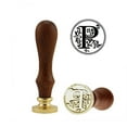 thumbnail image 1 of Trousse de Scellage de Lettres en Cire, Ensemble de Tampons de Scellage Rétro avec Poignée en Bois et Tête en Cuivre, 1 of 8