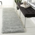 thumbnail image 3 of SAFAVIEH Royal Juliet Solid Plush Shag Runner Rug, Silver, 2'2" x 8', 3 of 8