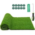 thumbnail image 2 of Realistic Artificial Grass Rug Indoor Outdoor with Drainage Holes, Pet-Friendly Fake Turf Mat for Garden Lawn Balcony Patio Backyard Wedding Christmas Decoration, 3FT x 5FT, 2 of 10