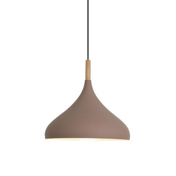 Colorful Wood Metal Pendant Light Fixture for Over Kitchen Island, Nordic Minimalism Pendant Lighting for Dining Table, Simple Retro Rustic Hanging Lamp Farmhouse Ceiling Chandelier