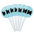 thumbnail image 1 of Wm Cupcake Picks Toppers - Set of 6 - Blue Speckles, 1 of 1