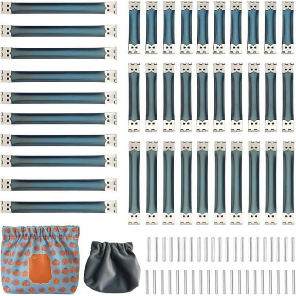 40pcs Metal Internal Flex Frame 4 Sizes Hinged Flex Frame Retro Internal Purse Frames Kiss Lock Clasp Clutch Frame