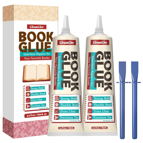 Colle pour Livres, Colle Permanente de Réparation de Reliure 120 ml, Sans Acide, Sèche Clairement, Flexible - Idéale pour Réparer la Reliure, l'Encadrement, le Collage, l'Art et l'Artisanat sur Papier