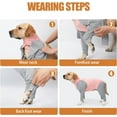 thumbnail image 5 of Various Color Dog Onesie Surgery Recovery Suit, Abdominal Wound After Surgery Wear, Prevent Licking Wounds, Long Sleeve Postoperative Shirts Dog Bodysuit Prevent Shedding, For Small Medium Large Dog, 5 of 6