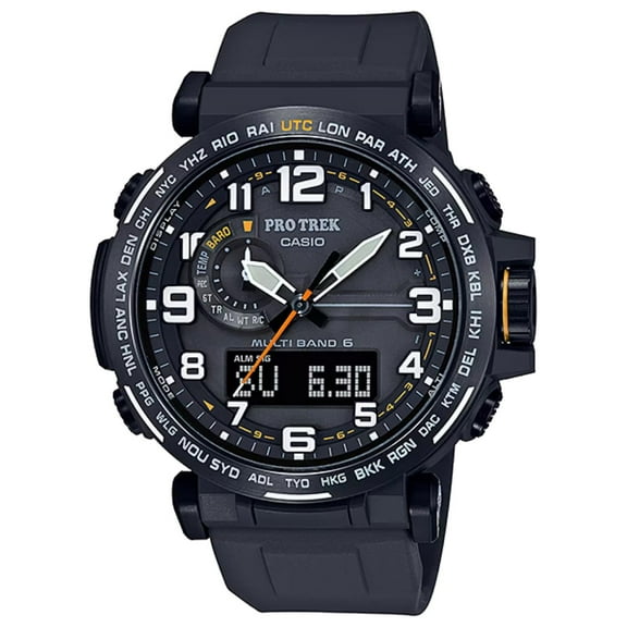 Casio Pro Trek Analog-Digital Triple Sensor Solar Powered Watch - PRW6600Y-1A9