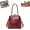 Burgundy Pu, variant on Women Vintage Kiss Lock Crossbody Bag British Style, Retro Top Handle Handbag Purse