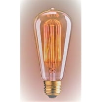 Incandescent Edison 60W Amber Dimmable Light Bulbs, Filament