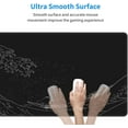 thumbnail image 3 of Japanese Gaming Mouse Pad Black Mouse Pad Kanagawa Large Mousepad Non-Slip Rubber Base Waterproof with Stitched Edges for Gaming Office Home, 31.5x11.8 Inch (Black Wave), 3 of 15