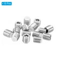 thumbnail image 3 of Uxcell M10x10mm Nylon Tip Grub Screw Hex Socket Head Cup Point Anti Slip Set Screws Internal Hex Drive Hardware 15 Pack, 3 of 5