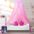 thumbnail image 1 of to East Dosel de cama rosa para niñas, dosel de cama de princesa para habitación de niños, dosel de mosquitera para camas de niñas, tela ignífuga, 1 of 4
