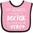thumbnail image 3 of Inktastic My Grandpa is a Doctor and a Hero Boys or Girls Baby Bib, 3 of 4