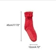 thumbnail image 3 of Lilgiuy Women Slipper Fuzzy Socks Winter Thick Warm Cozy Soft Fleece Non Slip Indoor Socks Christmas Gifts for Her Red, 3 of 5