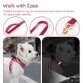 thumbnail image 4 of BELLA & PAL Puppy Harness and Leash Set,Reflective Adjustable Dog Harness for Small Dogs No Pull,Step in Soft Mesh Harness for Small and Medium Dogs,Pink Leopard,S, 4 of 6