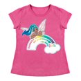 thumbnail image 1 of Playera Para Niña Mattel Barbie Cuello Redondo Manga Corta Talla 4 Rosa, 1 of 2