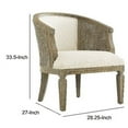 thumbnail image 5 of Linon Home Decor CH093BONE01ASU 33.5 x 27 x 28.75 in. Kensington Gray Wash Chair, 5 of 10