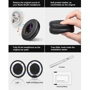 Earpads Cushions Replacement for Beats Solo 2 & Solo 3 Wireless on-Ear Headphones, Soft Ear Pads
