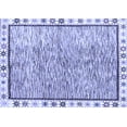 thumbnail image 1 of Ahgly Company Indoor Rectangle Abstract Blue Modern Area Rugs, 4' x 6', 1 of 4
