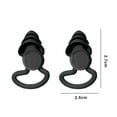 thumbnail image 5 of Deyuer Sleep Earplugs Anti-noise 3 Layer Sound Insulation Ear Brace Waterproof Anti-snoring Sleeping Ear Plugs Home Supply,Black, 5 of 7