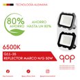 thumbnail image 4 of Qop Reflector Hexagonal Premium 50w Marco Negro Y Gris 2pz, 4 of 4