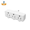 thumbnail image 2 of Cable Matters 2-Pack Spaced 3 Outlet Grounded Outlet Extender Wall Tap, 2 of 6