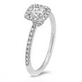 thumbnail image 2 of Pompeii 1 1/3ct Round  Diamond Cushion Halo Engagement Ring 14K White Gold (H/I,I1), 2 of 5