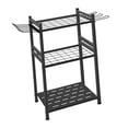 thumbnail image 3 of Organizador de herramientas de jardín con ganchos, práctico y estable soporte de metal para herramientas de garaje, ideal para rastrillos, de mango, 3 of 8