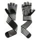 thumbnail image 2 of Guantes de entrenamiento con protector de manos, antideslizantes, ligeros y cómodos para entrenamiento deportivo. gris, 2 of 8