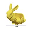 thumbnail image 3 of Easter Bunny Bowl Figurine - Resin Decorative Desktop Ornament, Cute Rabbit Shaped Centerpiece for Home, Tabletop & Holiday Display, 3 of 7