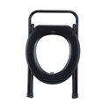 thumbnail image 3 of Iron Pipe Portable Adult Folding Toilet Commode Bedside Bathroom Toilet Chair, 3 of 8