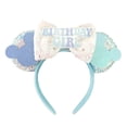 thumbnail image 5 of Diadema con orejas de Mickey Mouse para mujer, diadema de cumpleaños con lazo de lentejuelas, diademas de Minnie para accesorios para el cabello DIY, regalo para niños, 5 of 5