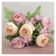 thumbnail image 1 of 1 ramo de 12 cabezas de Flores artificiales de peonía, rosa de té, Camelia, Flores falsas de seda for decoración DIY de hogar, jardín y boda, 1 of 9