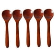 thumbnail image 1 of 5Set Wooden Spoons for Coffee and Tea Stirring in Dark Brown, 1 of 8