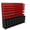 Black,Red, variant on Wall Mounted Storage Bins Organizer Set, 30PCS Plastic Nut & Bolt Organizer with Pegboard, Screw Storage Bins for Garage, Workshop, Craft & Hardware Organization (Yellow & Black, Small)