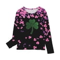 thumbnail image 4 of COM1950s Chemises pour Filles, Haut à Manches Longues de la Saint-Patrick Chandail pour Enfants Base à Manches Longues Col Rond Haut/chemise, 4 of 8