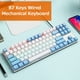 thumbnail image 5 of iBlancod K87 87 Teclas Teclado mecánico con cable Panel de metal Dos colores, 5 of 8