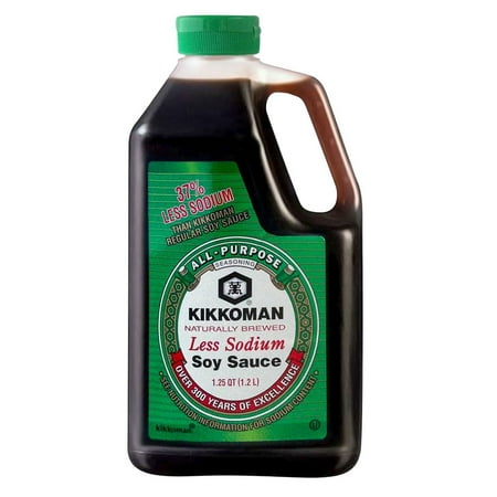 Product of Kikkoman Naturally Brewed Less Sodium Soy Sauce, 40 oz. [Biz