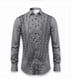 thumbnail image 4 of Camisas étnicas retro para hombre para uso diario, primavera y verano, solapa, manga larga, camisas de tela elástica negras, amarillas y rojas S-5XL, 4 of 5