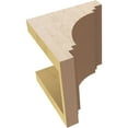 thumbnail image 6 of 6"W x 6"D x 6"H Wide Pescadero Rough Cedar Woodgrain TimberThane Corbel, Primed Tan, 6 of 6