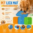 thumbnail image 3 of Silicone Lick Mat for Dogs, Slow Feeder Stress Relief Pad, Non Slip Frozen Treat Tray for Pet Anxiety,1PCS, 3 of 10