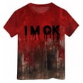 thumbnail image 5 of 2DXuixsh Chemises Filles Enfants Filles T-Shirt Imprimé Rétro Manches Courtes Col Rond Décontracté Ample Basique Hauts Tenues Automne Vert Taille 110, 5 of 5